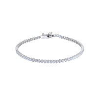 Bracciale Artigianale Donna in Oro bianco Zircone BROR-18-253